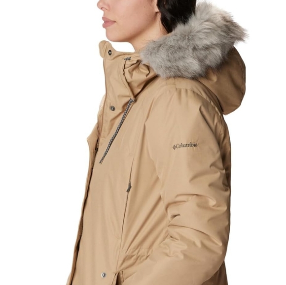 Columbia Womens Suttle Mountain II Insulated Parka Jacket Plus Size-3X Beach - Picture 4 of 6